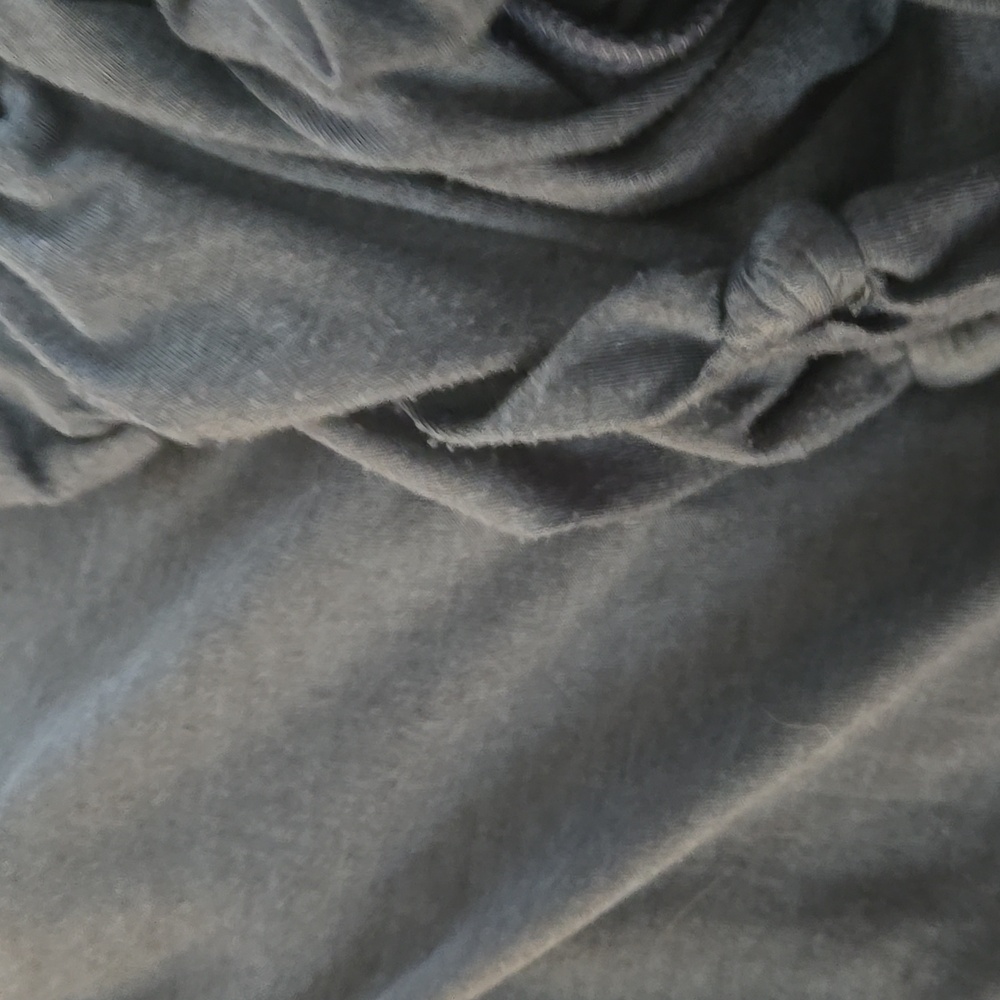 Gray Ruffled Open Cardigan - Picture 5 of 5